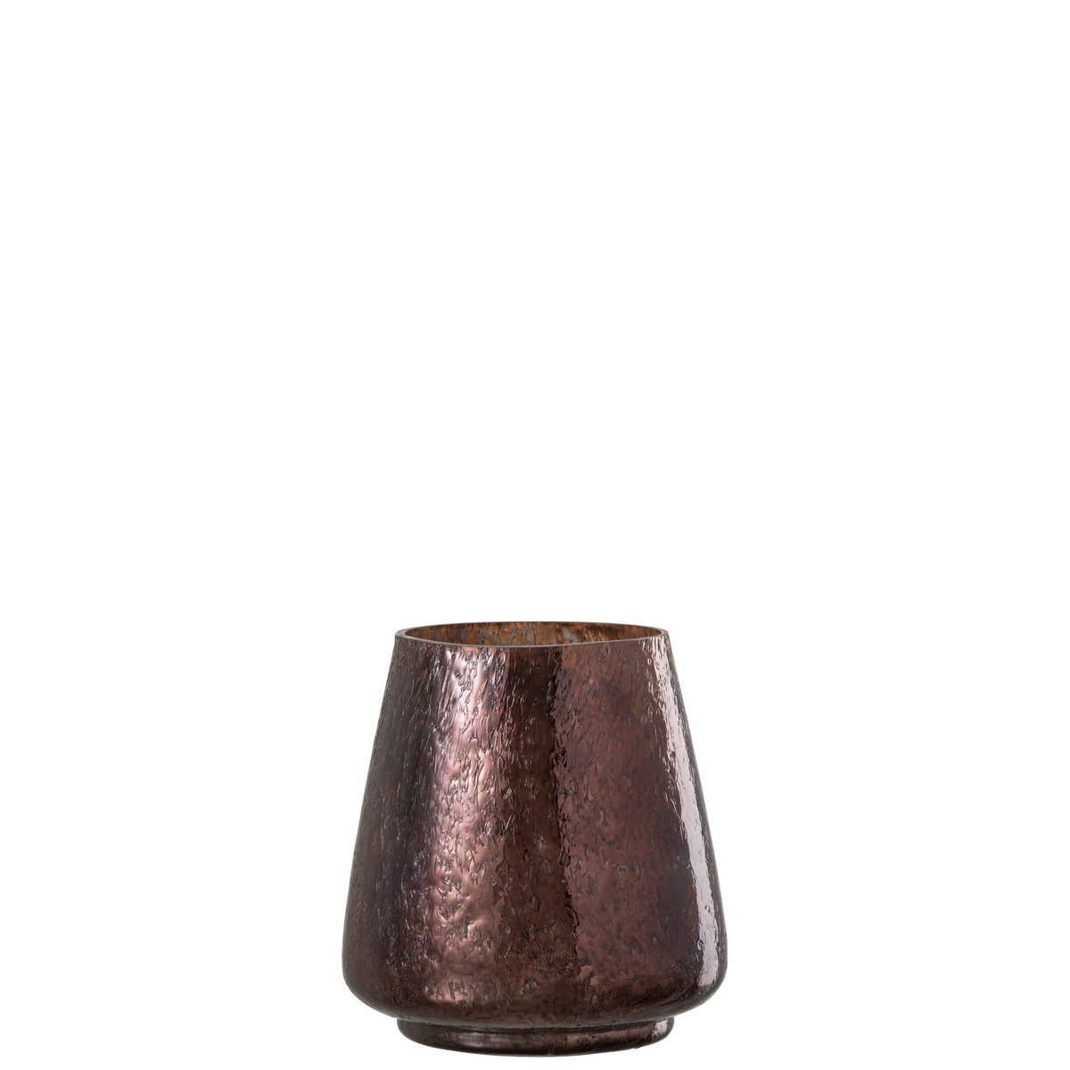 Lanterne J-Line Conique en verre marron, vue de face