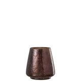 Lanterne J-Line Conique en verre marron, vue de face