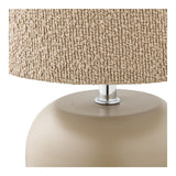 Vue latérale de la lampe Morlet avec abat-jour gris