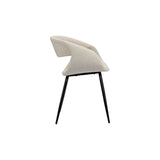 Chaise Baleine Perle Blanche - détail du rembourrage luxueux