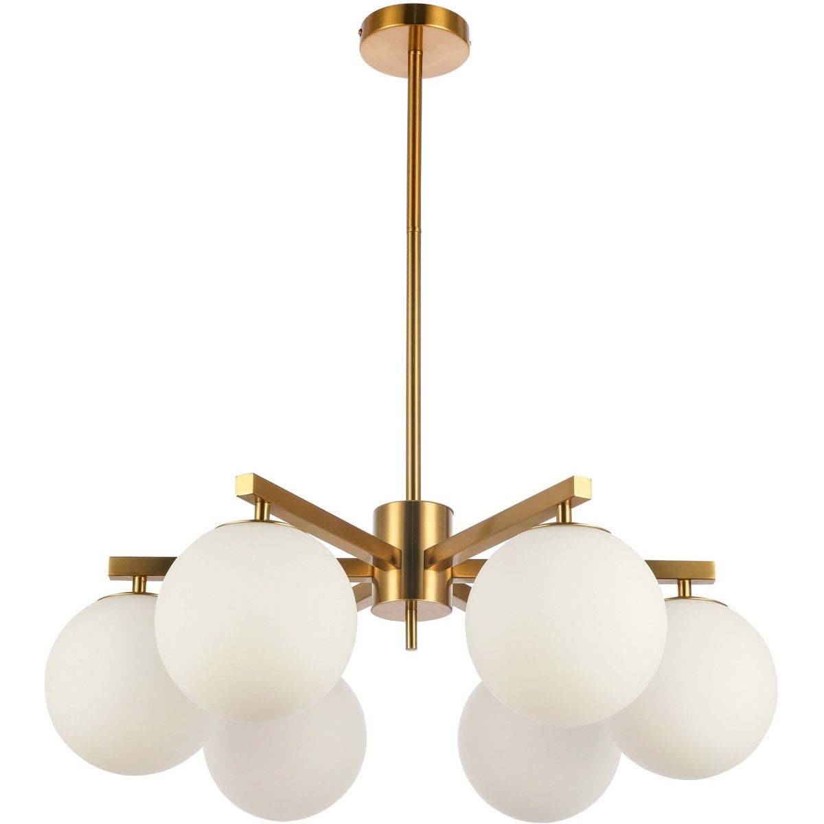 Lampe suspendue Stella Blanc 6 lumières - design moderne et élégant