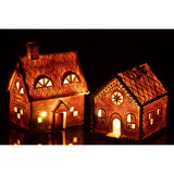 Vue latérale du serre-livres J-Line Gingerbread en polyresine