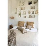 La Housse de Coussin Raphia Carrée - Naturel - 60x60