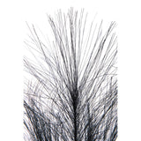 Branche décorative J-Line en plastique noir, vue de face