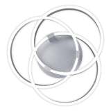 Plafonnier LED en aluminium brossé blanc 58 cm