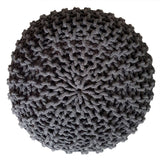 Tabouret de tricot pouf Ø 45 h 30 cm cm siège pouf tricot plancher