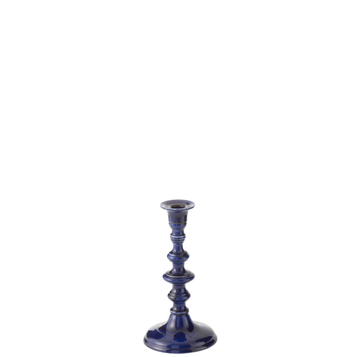 Bougeoir J-Line en aluminium bleu, design moderne et élégant