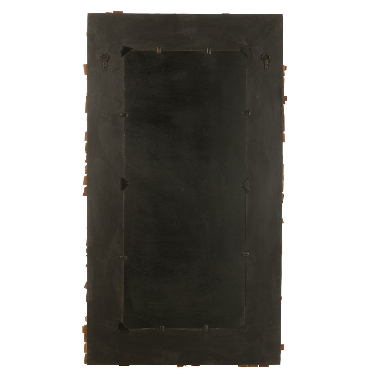 Miroir J-Line Syma en bois naturel, vue de face