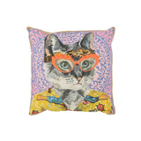 Coussin Cat Popart J-Line - vue latérale mettant en avant les dimensions