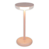 «Pasi» de tablette sans fil pour l'extérieur et à l'intérieur, en métal et en plastique en rose, dimmable, avec une fonction tactile et mémoire, environ. 26 cm de haut