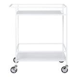 Chariot de bar Vita - Blanc, acier, 68x40x79 cm