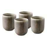 Tasse Viola grise, vue latérale montrant la texture céramique