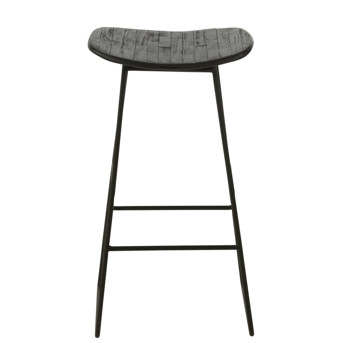 Détail de la chaise J-Line en teck recyclé noir