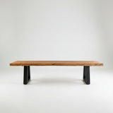 Banc avec des jambes de fer - Natural - 280