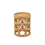Vue latérale de la table d'appoint Epicéa, montrant ses dimensions compactes.
