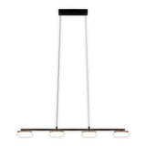 Lampe à pentence LED "CIMO" en métal et en plastique en noir, avec LED intégrée, longueur de 96 cm