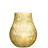 Vase NOx Affût J-Line en verre jaune, vue de face