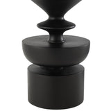 Table d'appoint J-Line Goa en bois de manguier noir, vue de face