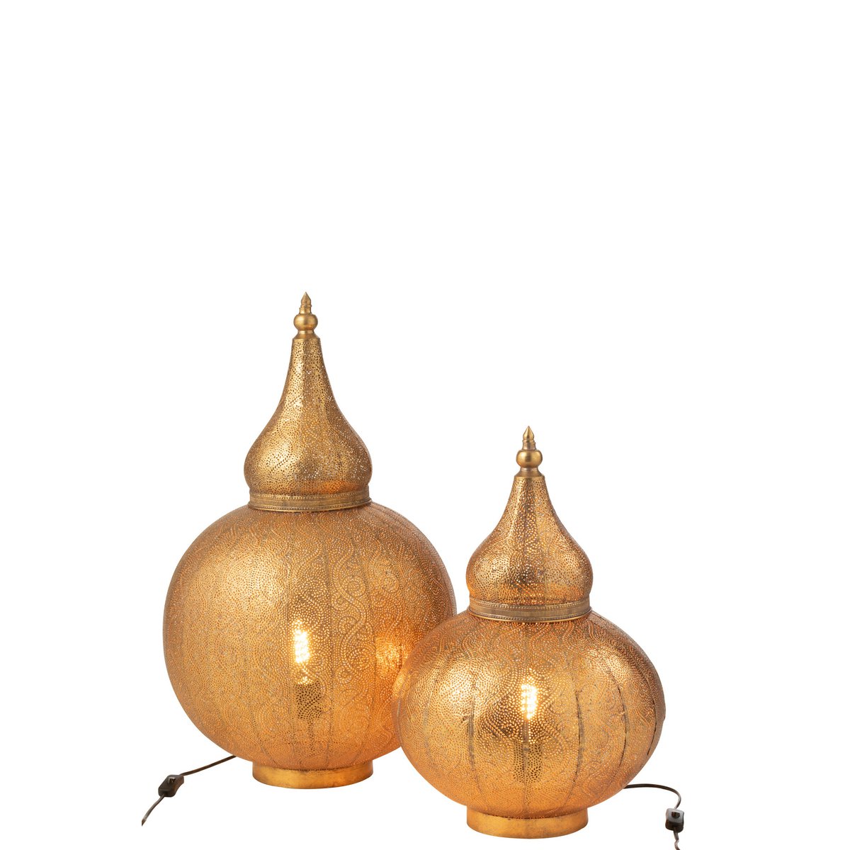 Lampe J-Line Aladin sur une table décorée
