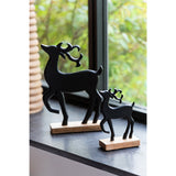 Figurine Renne J-Line sur une étagère moderne, ambiance déco