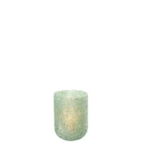 Bougeoir J-Line Fore en verre vert - vue de face
