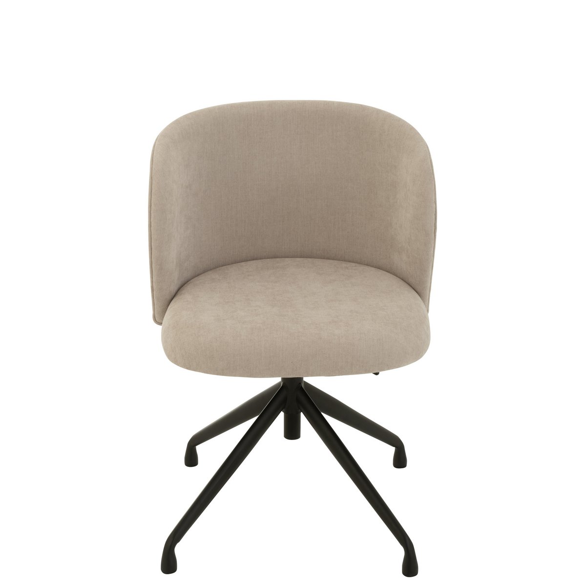 Chaise J-Line Turn/Up/Down en textile beige, vue de face