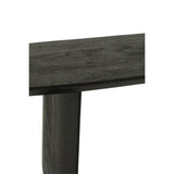 Canapé J-Line en bois d'acacia noir, dans un salon moderne