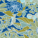 Parasol Fleur Bleu