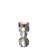 Bougeoir en cristal J-Line, élégant design en verre transparent