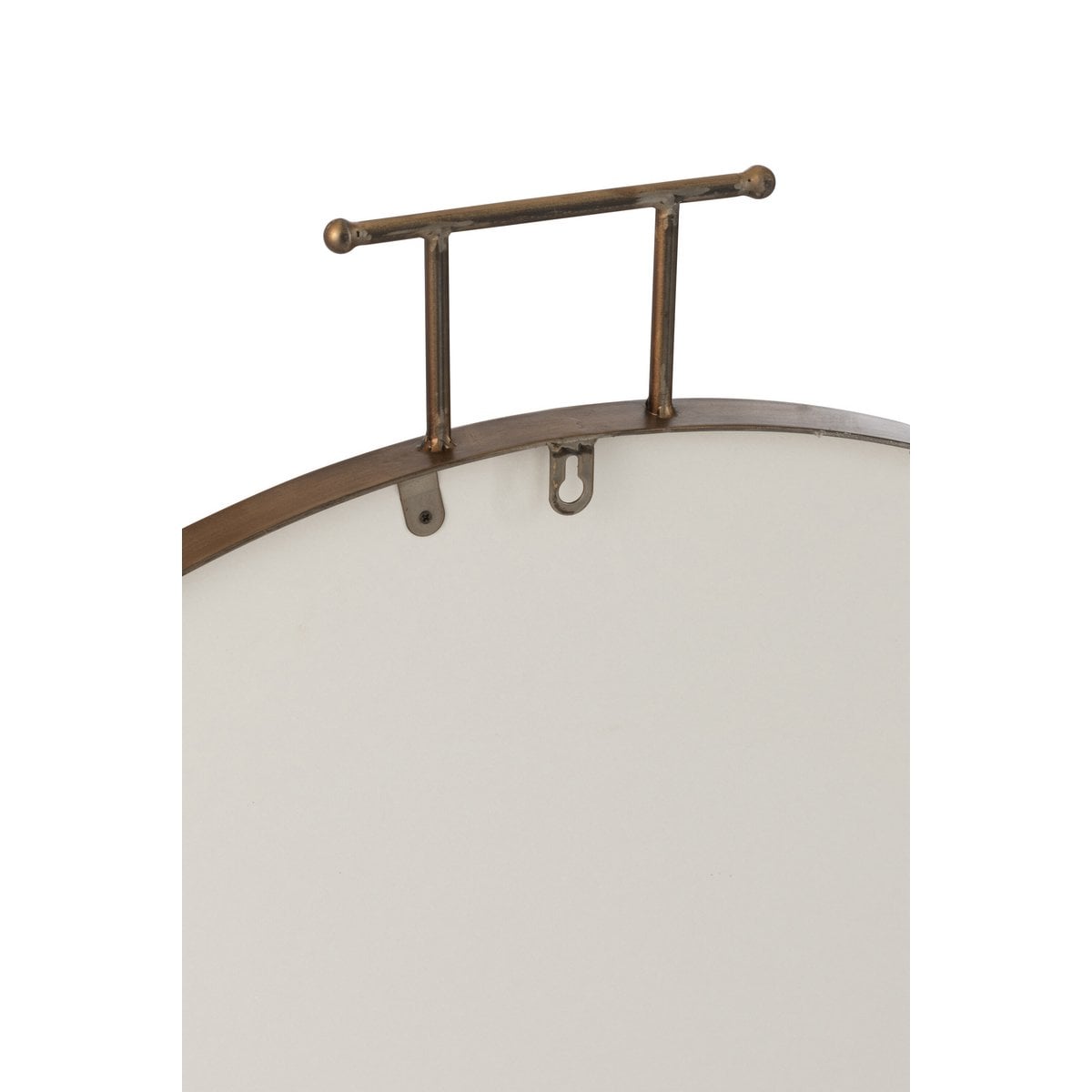 Détail du cadre doré du miroir Anto