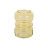 Vase Maravillo en verre jaune avec design sculptural