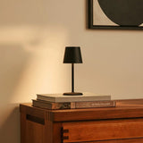Lampe de table rechargeable noire James