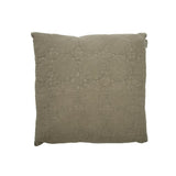 Coussin en coton Jill gris olive 50x50