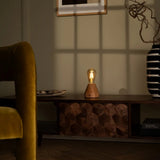Lampe de table rechargeable marron clair Zavi