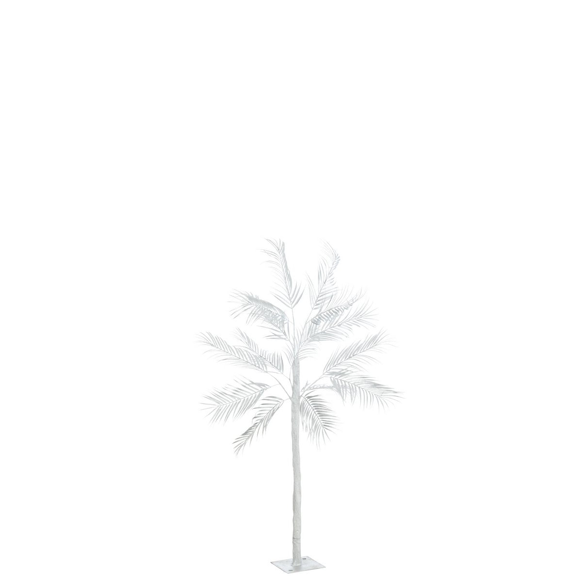 J-Line Boom Palm en métal argenté, vue de face