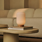 Lampe rechargeable Lilly marron clair