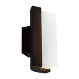 LED sur la lampe murale extérieure "Rico" de 14,8 cm de haut, en métal et en plastique en anthracite, avec LED intégré