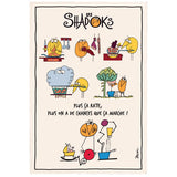 Torchon Shadoks en cuisine Ecru 48 x 72