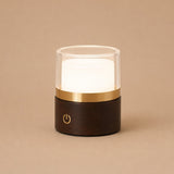 Lampe rechargeable Leo marron foncé