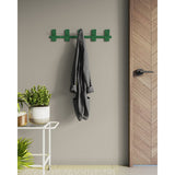 Gorillz Incision - Porte-manteau - Porte-manteau mur - 10 Crochets pour porte-manteau - Métal - Vert