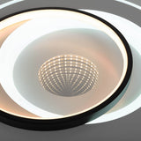 LED PLACE LED EFFET 3D "Malea" Ø 49 cm, avec de nombreuses fonctions, y compris la télécommande