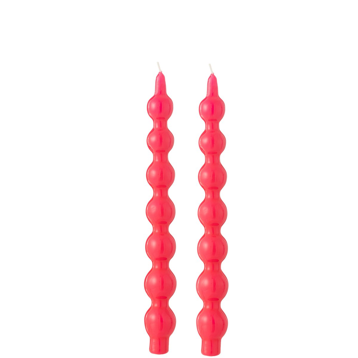 Bougies J-Line fuchsia, ambiance intérieure moderne