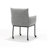 Fauteuil géant - tissu oasis gris, skate wielen