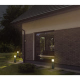 Jupes extérieures LED "Vigo" en métal et en plastique en anthracite, avec LED intégrée, lumière de chemin