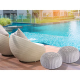 Vue aérienne du pouf Ø55cm, couleur vibrante