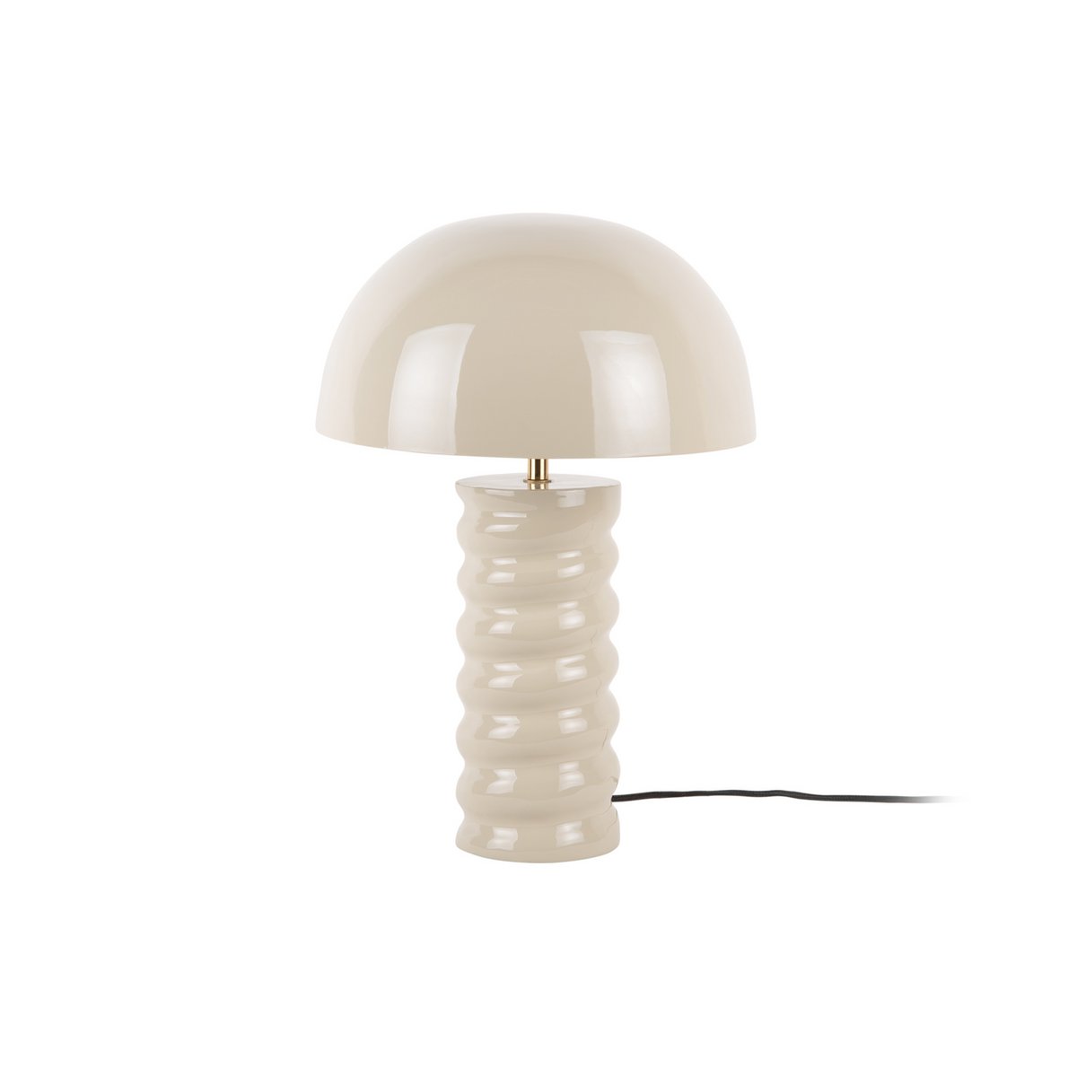 Lampe de table Gracio avec base enroulée et finition brillante
