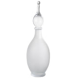 Vase Joey en verre transparent, grand format, élégant et contemporain.