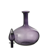 Vase J-Line violet, vue latérale mettant en valeur sa forme et son éclat.