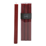 Coffret de 6 bougies de table cerise J-Line, couleur rouge, design élégant