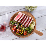 Boîte de casserole en bois Pan Boîte maîtresse en 6 parties 32x25 cm bol acacia solide